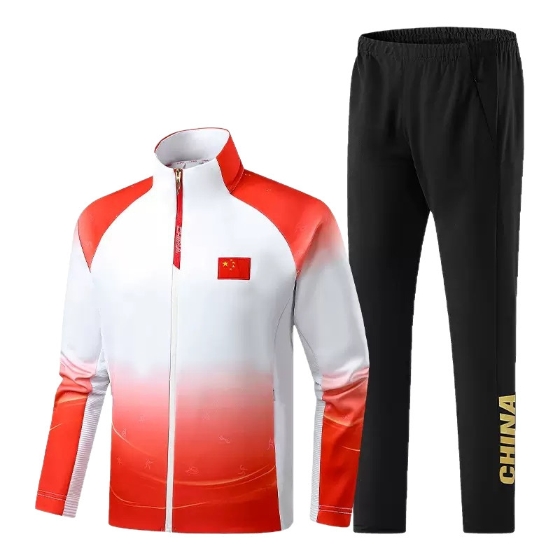 2025新款中国运动服春秋出场服体育生训练服学生运动会班服团体服|undefined