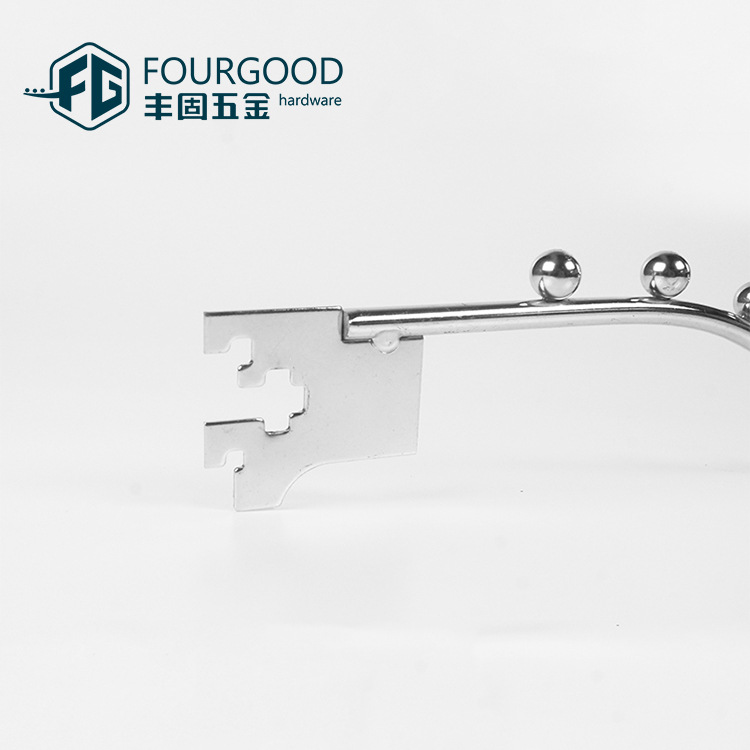 Foshan productos de hardware fábrica al por mayor Tarjeta de exportación un gancho de columna ropa para niños gancho de exhibición de suéter gancho