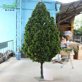 厂家直销仿真绿植树仿真九里香树真木杆绿植室外造景九里香树假树