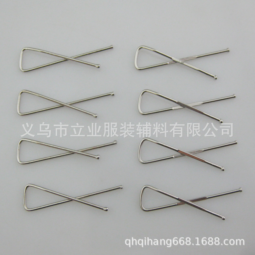 批发镍色不锈铁衬衫夹子 金属夹子 服装辅料夹子 内衣包装夹子