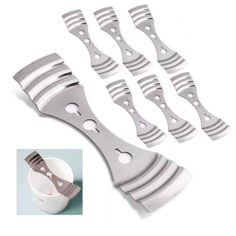 Candle core holder bracket, metal wick clips, handmade, with fixing options