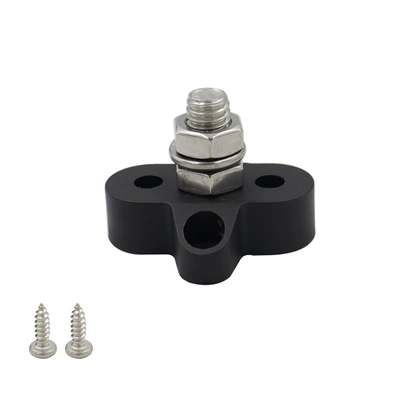Terminal Connection Post M6/M8: Power supply, ignition system accessories - black-single-stud-m10