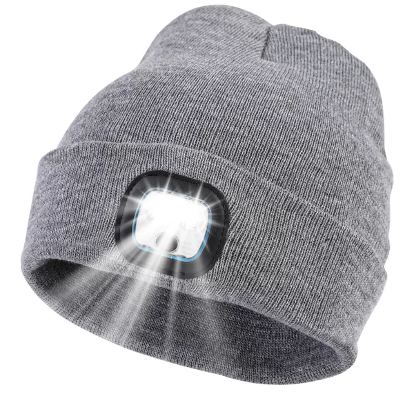 Yh301 Led Light-Emitting Hat, Popular in Europe and America, Knitted Hat with Led Light, Hat Light, Hat Lamp