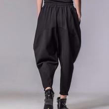 2025秋季新款女士休闲裤宽松哈伦裤大码吊裆裤显瘦款垮裤潮
