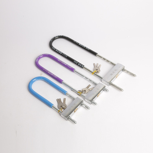 Factory supply glass door handles, locks, handles, anti-theft locks, shop doors, thick anti-theft U-shaped motorcycle locks