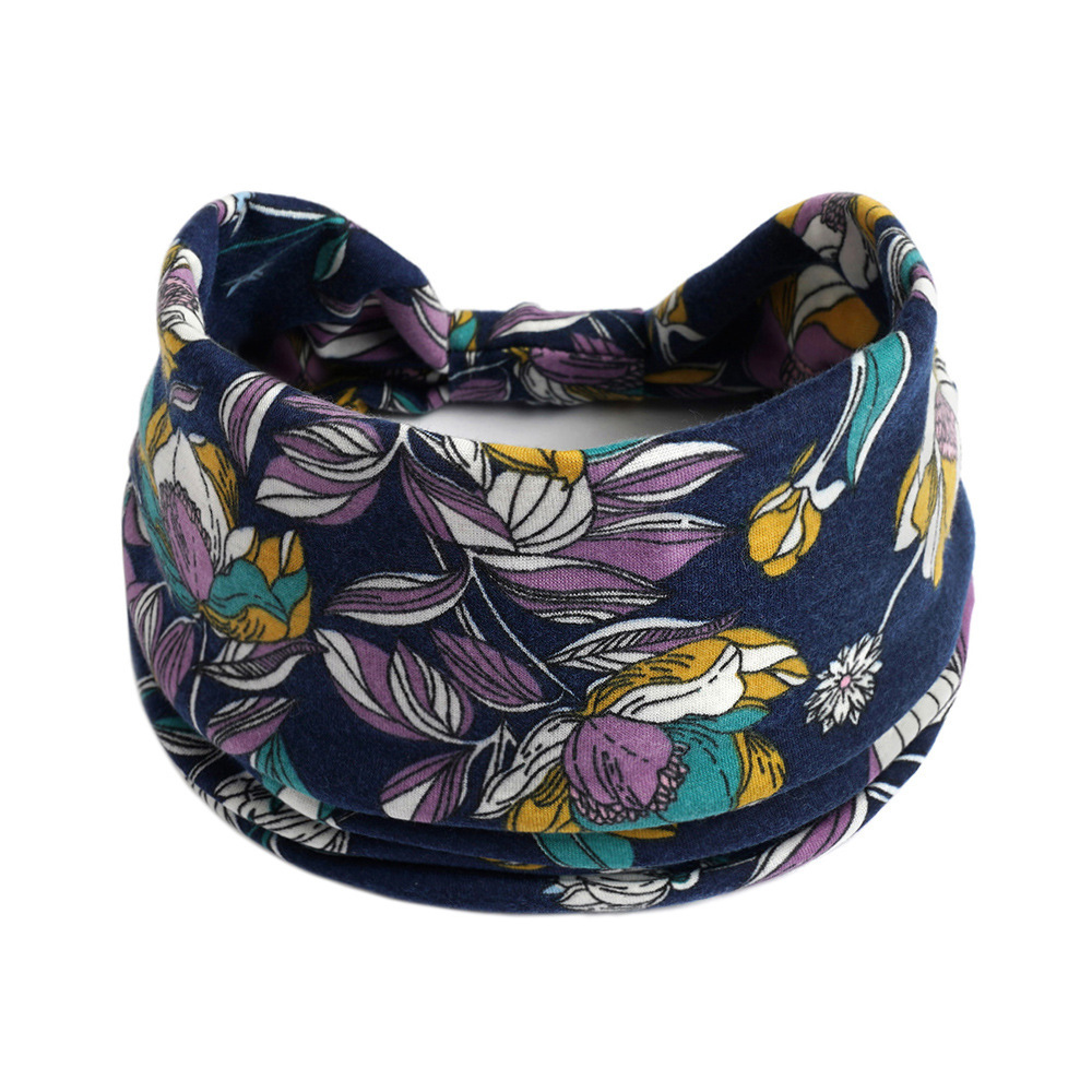 Retro Europa y los Estados Unidos venta cruzada de yoga damas correa de cabello toallas antiperspirantes elásticas algodón absorbedor correa de cabello nuevo accesorio para el cabello