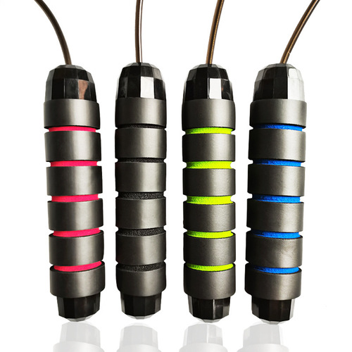 Factory supply steel wire skipping rope adult heavy load steel rope men fitness slimming women sports students high school entrance examination skipping rope 