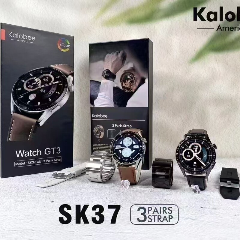Sk37 Smart Watch 1.52Inch Bluetooth Call True Heart Rate Sleep Monitoring Message Push+Gt3 Max