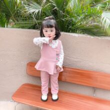 宝宝秋装男童2024新款套装洋气帅婴儿童春秋季衣服绣花字母三件套