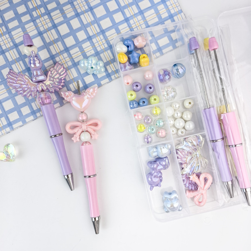 Popular Korean-Style Macaron Color Series Gel Pens and Beaded Pens DIY Material Kit Gift Box Wholesale Popular Korean-Style Macaron Color Series Gel Pens and Beaded Pens DIY Material Kit Gift Box Wholesale
