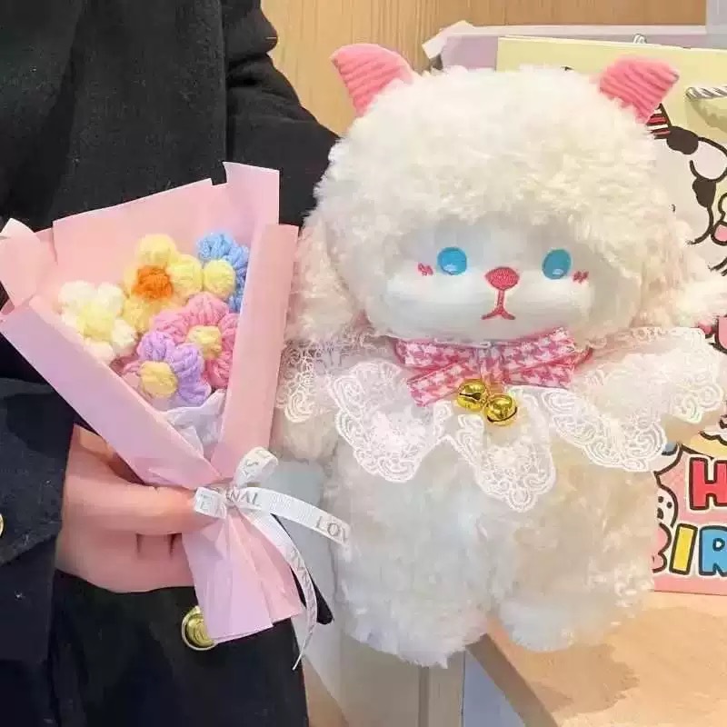 Juguetes de peluche transfronterizos al por mayor dulce flujo nuevo muñeca de tela agarrar muñeca boda arrojar muñeca pequeña lotes