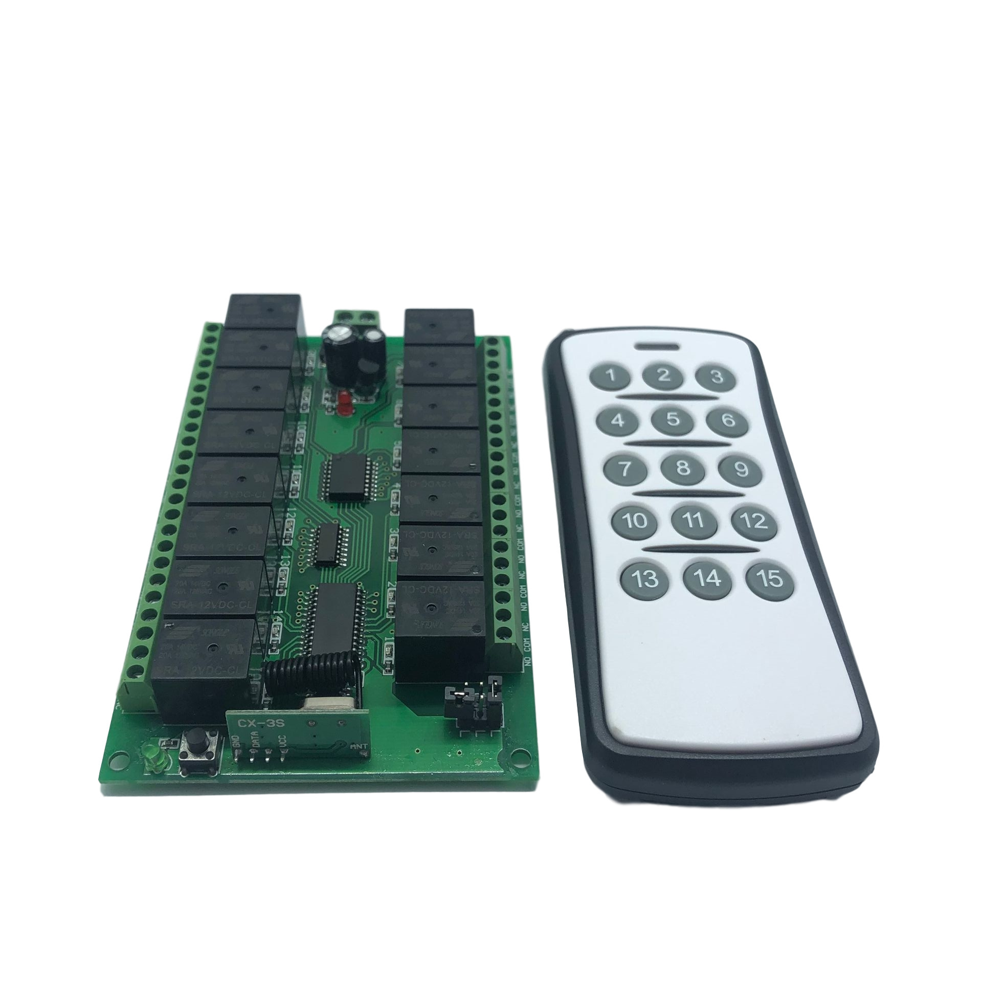 升级版12V24V15路无线遥控开关工业航模LED电机正反转控制 遥控器