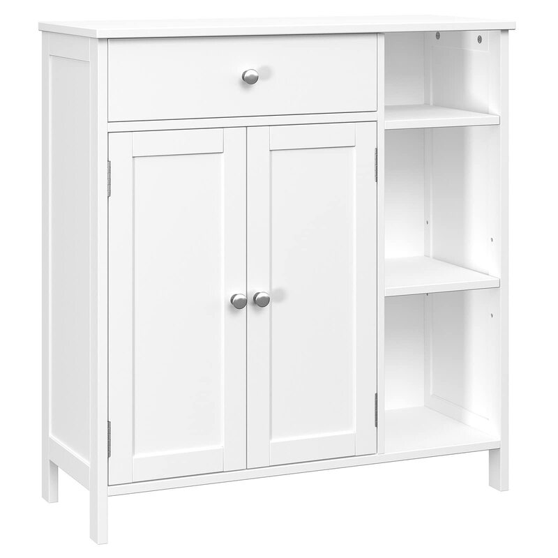 Bathroom Cabinets with Doors Bathroom Floor Cabinet with Drawers and Adjustable Shelf Kitchen Cupboard Living Room Storage Cabinet Bathroom Cabinets with Doors Bathroom Floor Cabinet with Drawers and Adjustable Shelf Kitchen Cupboard Living Room Storage Cabinet