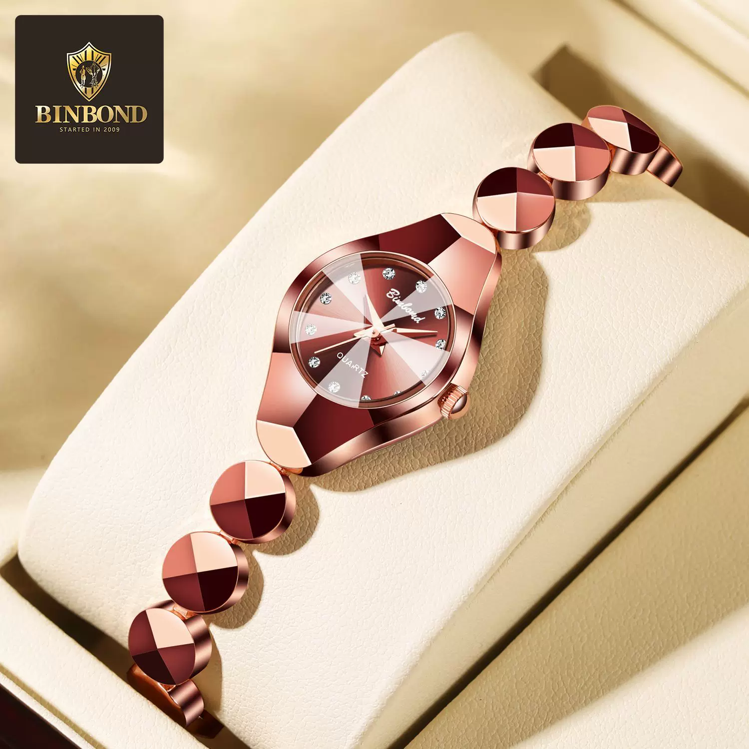 手表女士款防水百搭小众高级感精致手链时尚ins风轻奢跨境石英表