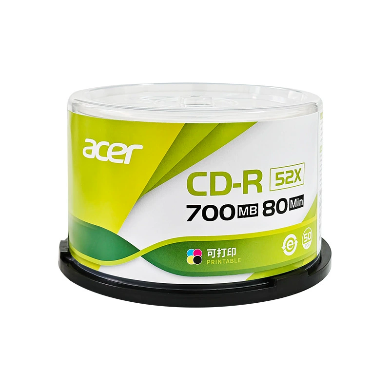 Пустой печатающийся диск CD-R Acer Genuine для музыки, автозапись, 700 МБ, 80 мин
