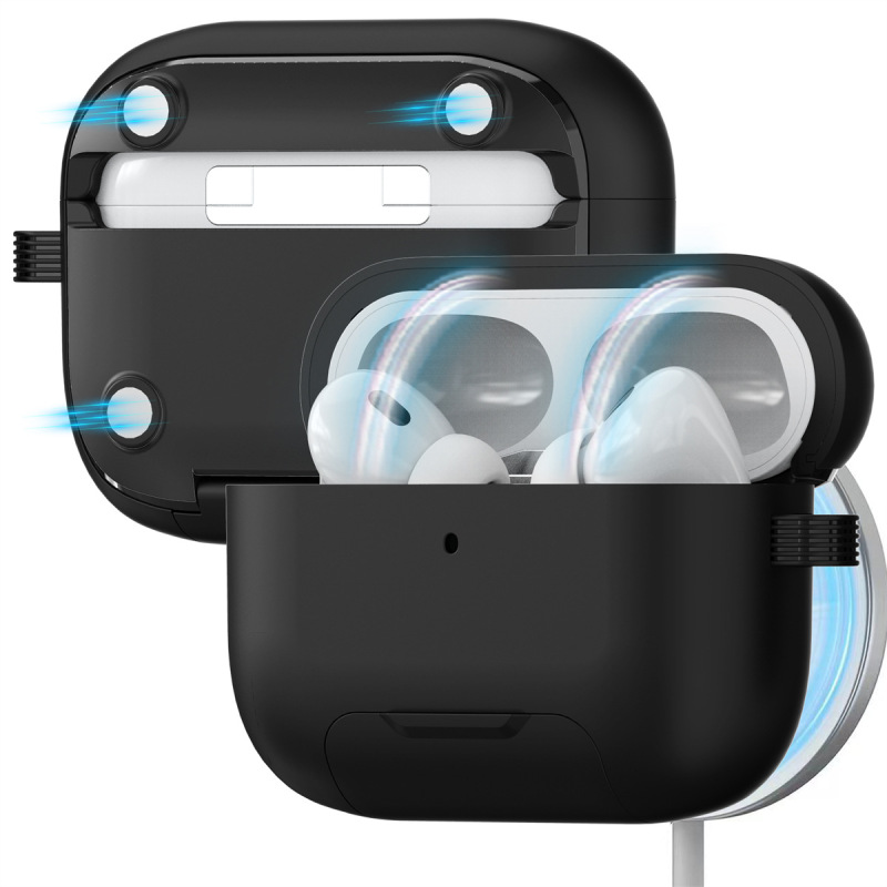 New Dual Magnetic Lock Bracket Protective Case for AirPods Pro 3Rd Generation, Compatible with Pro 2 Apple Bluetooth Earphone Case New Dual Magnetic Lock Bracket Protective Case for AirPods Pro 3Rd Generation, Compatible with Pro 2 Apple Bluetooth Earphone Case