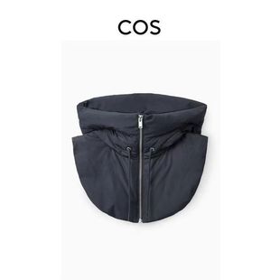New down Cold-Proof Hat, Warm with Coat, Thickeneded Windproof Outdoor Cycling, Same Style Zipper Hooded Fake Collar for Men and Women