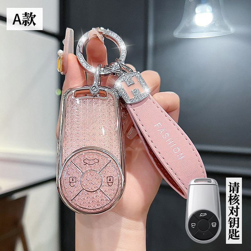 오일러 모델 A-스마트 3버튼 [크리스탈 핑크 싱글 쉘] + H 로프 다이아몬드 버클