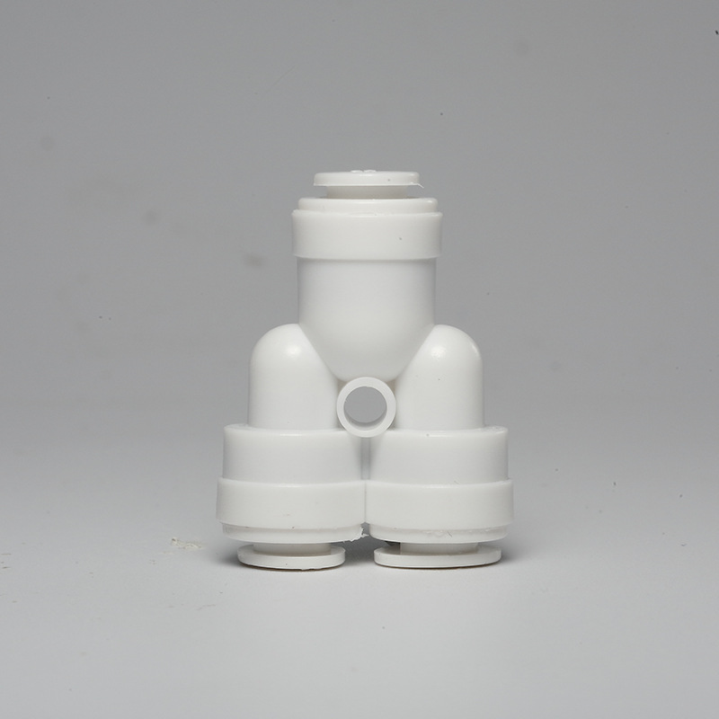 Y Tipo de tres vías de purificación de agua purificador de agua Universal de 2 puntos conector rápido adaptador de enchufe rápido conector de tubería de distribución de agua