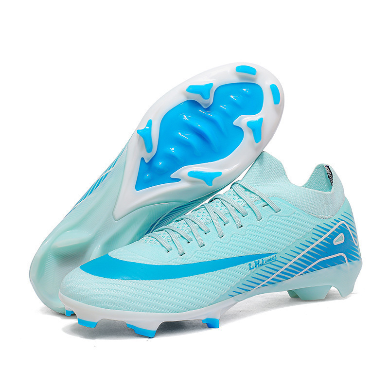 Zapatos de Entrenamiento de Fútbol AG TF de Caucho y Malla, Ligeros, para Pastizales Artificiales