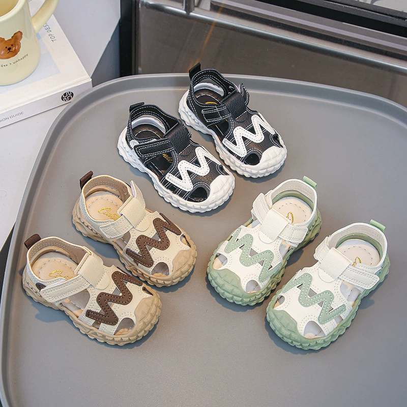 Детские антискользящие днища повседневные сандалии 2025 новый летний мальчик
