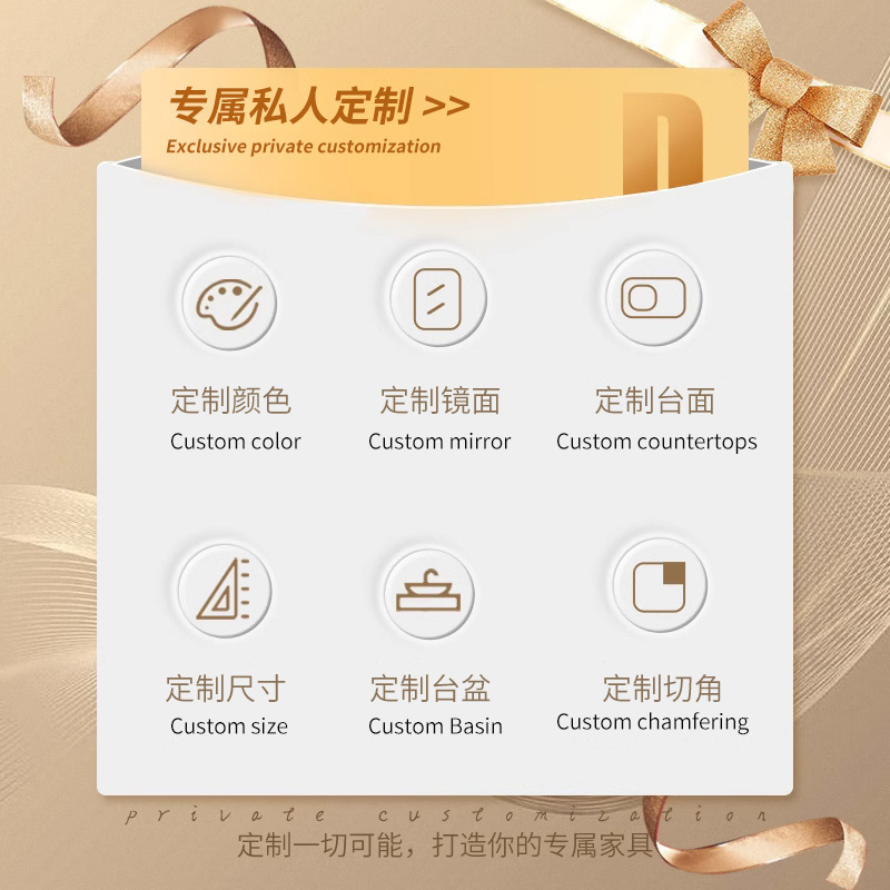 フレンチクリームスタイルのバスルームキャビネットスレートホットカーブ一体型洗面器オークペイント組み合わせ洗面器洗面器洗面器|undefined