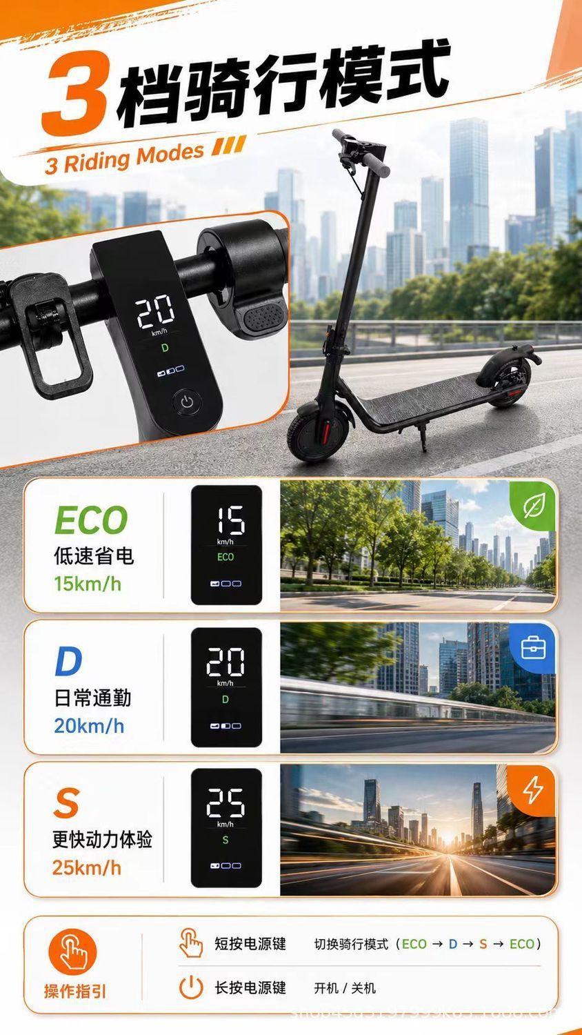 Yidouyi Electric Scooter Foldable for Adults and Students, Suitable for Commuting to Work, Small Scooter for Men and Women