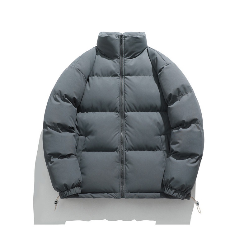 Invierno transfronterizo de algodón grueso hombre de color sólido pareja casual pan de ropa suelta chaqueta de hombre fabricantes de algodón al por mayor