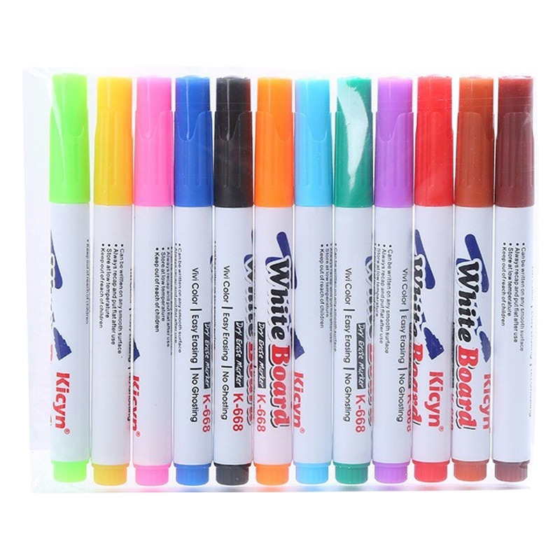 Water painting children's color floating pen children's magic water suspension pen erasable whiteboard pen floating pen wholesale