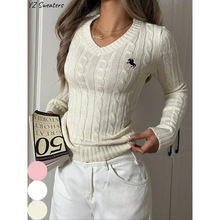 Z 55539 Cable Knit V-neck Sweater �����黨 V ��ë�¿羳
