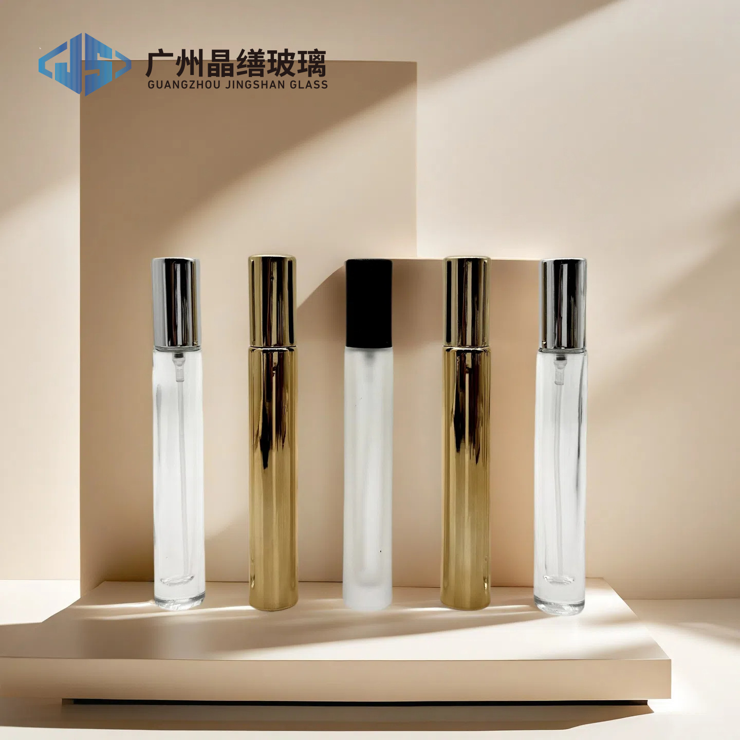 晶缮10m 厚底螺口香水瓶分装瓶精华液喷头分装瓶小精油瓶化妆品瓶