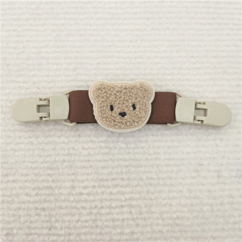 INS estilo coreano clip de suspensión oso pantalones de tirantes para niños clip anti-caída clip de la correa del hombro soporte de la falda de la suspensión antideslizante artefacto de hombro