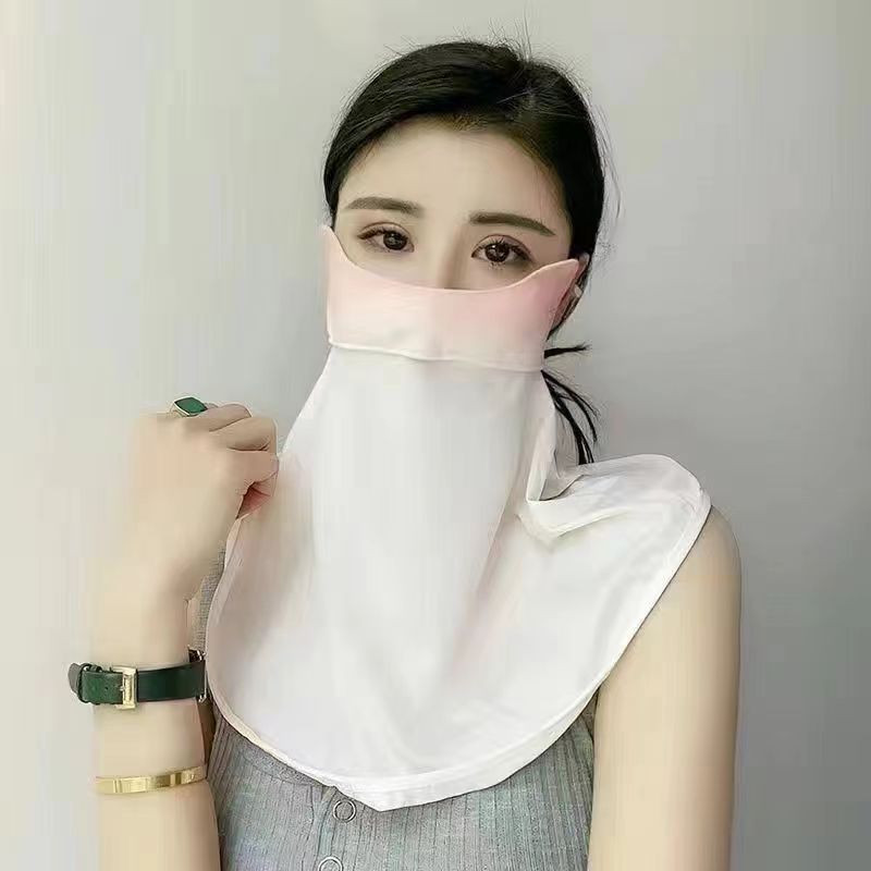 Máscara de protección solar de seda de hielo tridimensional de verano 3D protección de los ojos aislamiento térmico transpirable protección solar exterior protección UV máscara facial