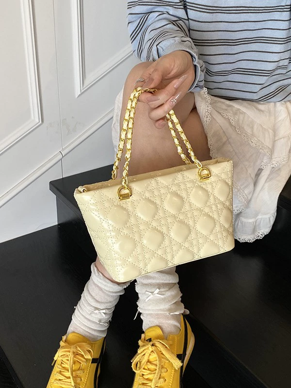 Летняя ручная цепь, сумка на плечо, стиль Chanel, натуральная кожа