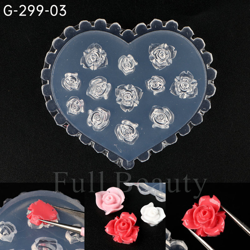 国境を越えた新しいネイルシリカゲル金型春夏ハスの花ツバキの花バラの花蝶ネクタイ立体彫刻金型|undefined