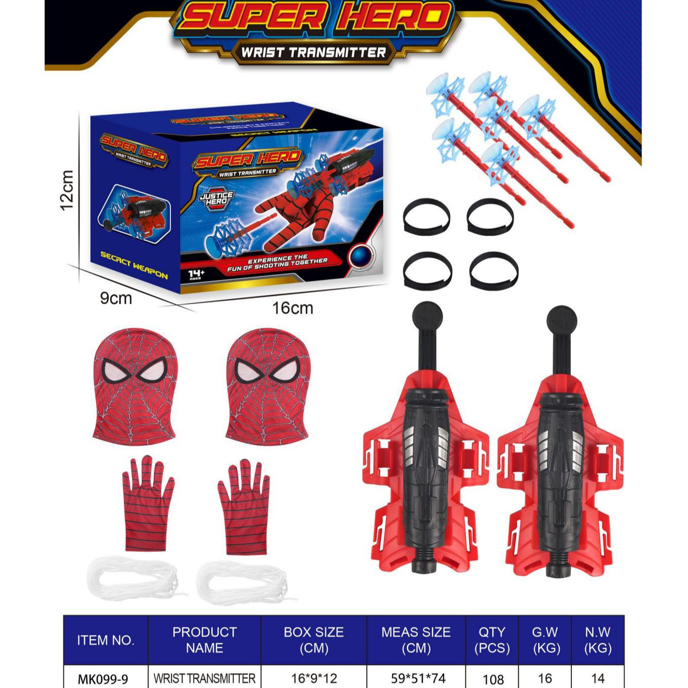Guantes lanzadores de seda de araña, tecnología negra, juguetes para niños, balas de succión, pistolas blandas