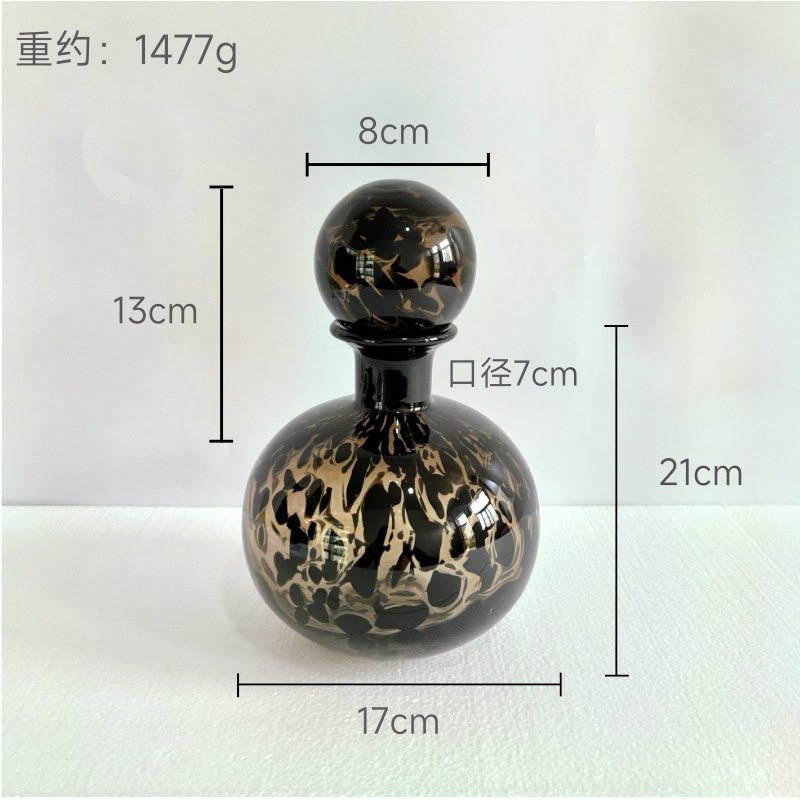ZG1828-표범 다크 브라운