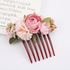 Street hairgrip for bride, hair accessory, suitable for import, flowered, for bridesmaid, wholesale