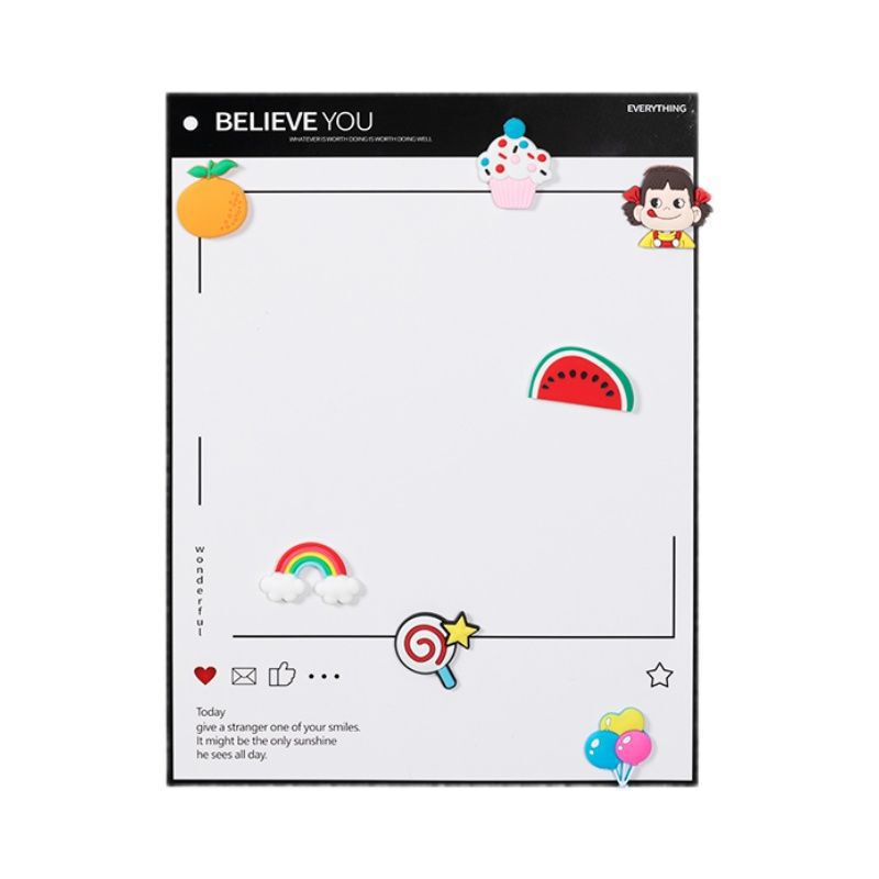 冷蔵庫マグネット メッセージボード 消去可能なマグネット メモ ヒント ホワイトボード 磁気装飾 磁気ノート ウィークリープランナー|undefined