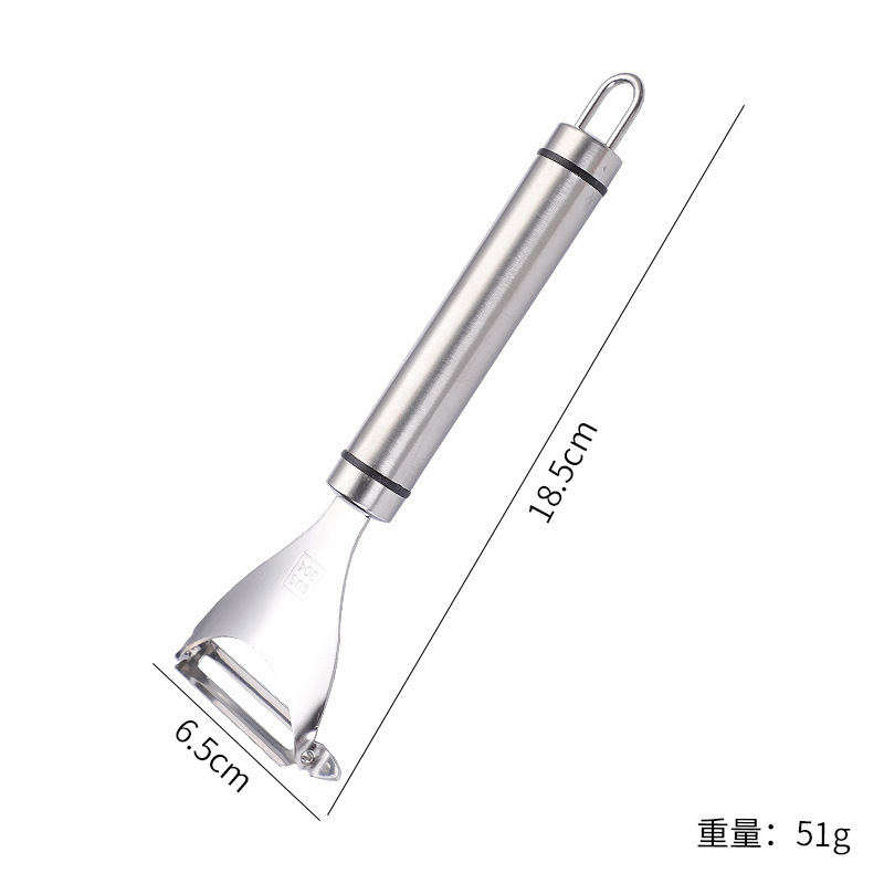 304ステンレス鋼の皮むきナイフ家庭用フルーツナイフ削り刀多機能キッチン野菜スクレーパージャガイモの皮むき器|undefined