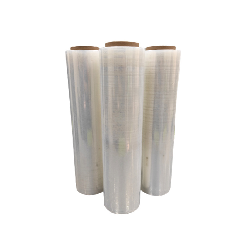 Fábrica al por mayor de película de bobinado logística embalaje estiramiento película de bobinado blanco transparente máquina PE película de bobinado película de sellado