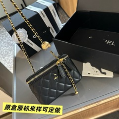 2025 クロスボーダー新都市シンプルスタイルレディース刺繍菱形スモールスクエアバッグシングルショルダークロスボディチェーンバッグ 66606 #
