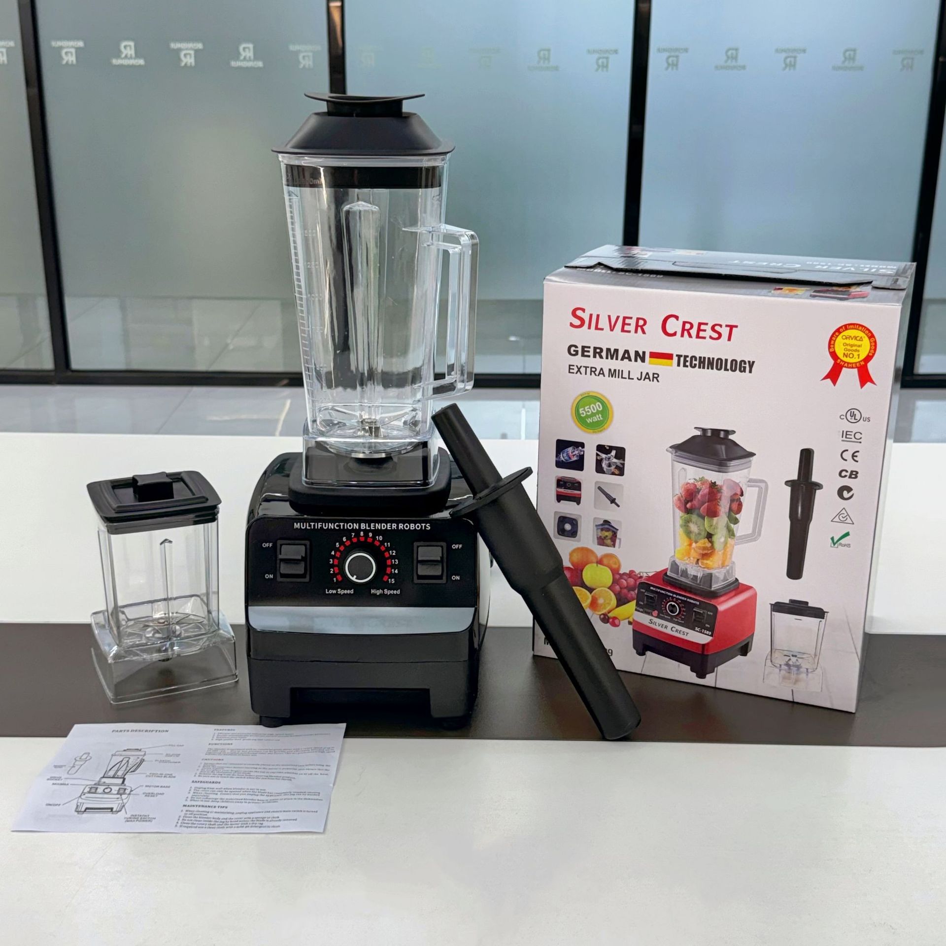 2in1 Double Cup Wall Breaker SC-1589 Mahlmixer Afrika Nigeria Heißer Verkauf grenzüberschreitender Mixer