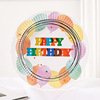 7 -inch paper plate color party paper plate European and American style disposable cake plate birthday party party paper dish