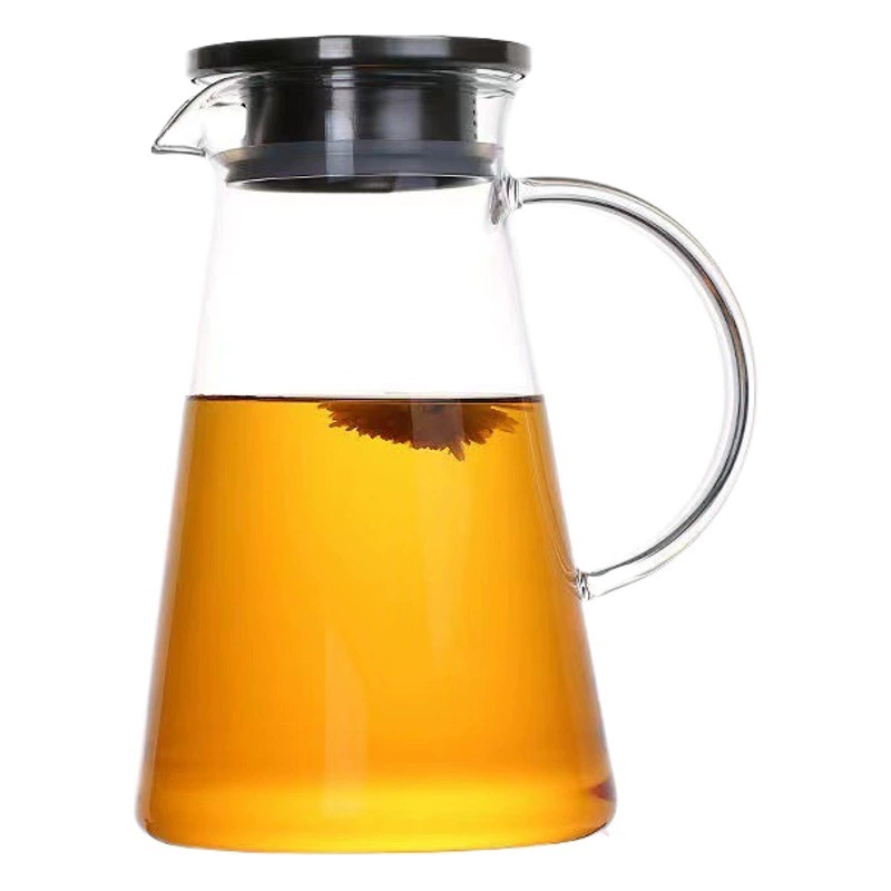 В наличии Оптовая Бытовой Сок Кипящая Вода Холодный Чайник Распродажа Высокое Боросиликатное Прозрачное Стекло Холодный Чайник Большой Емкости Чайник