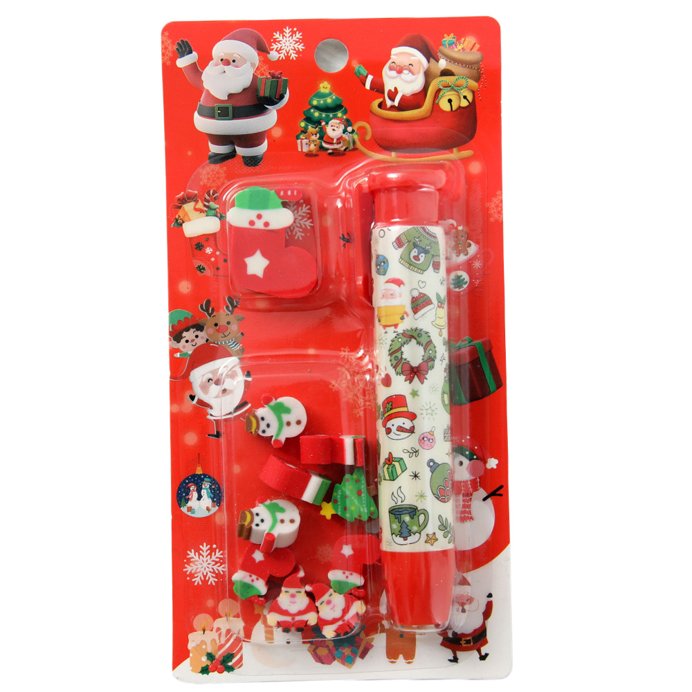 2025 dibujos animados de Navidad borradores de bolígrafo bolígrafo borradores navideños pequeños regalos papelería