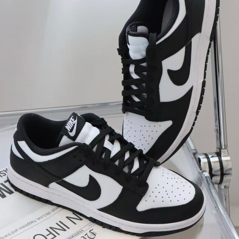Putian Pure Original Dunk Low-Top Sneakers, Soft Cowhide Upper, Versatile, Lightweight, Cushioning, Fashionable Retro Basketball Shoes