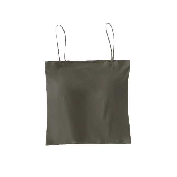 Silk vest camisole, body-friendly thin top with built-in cups, lifting effect and beautiful back