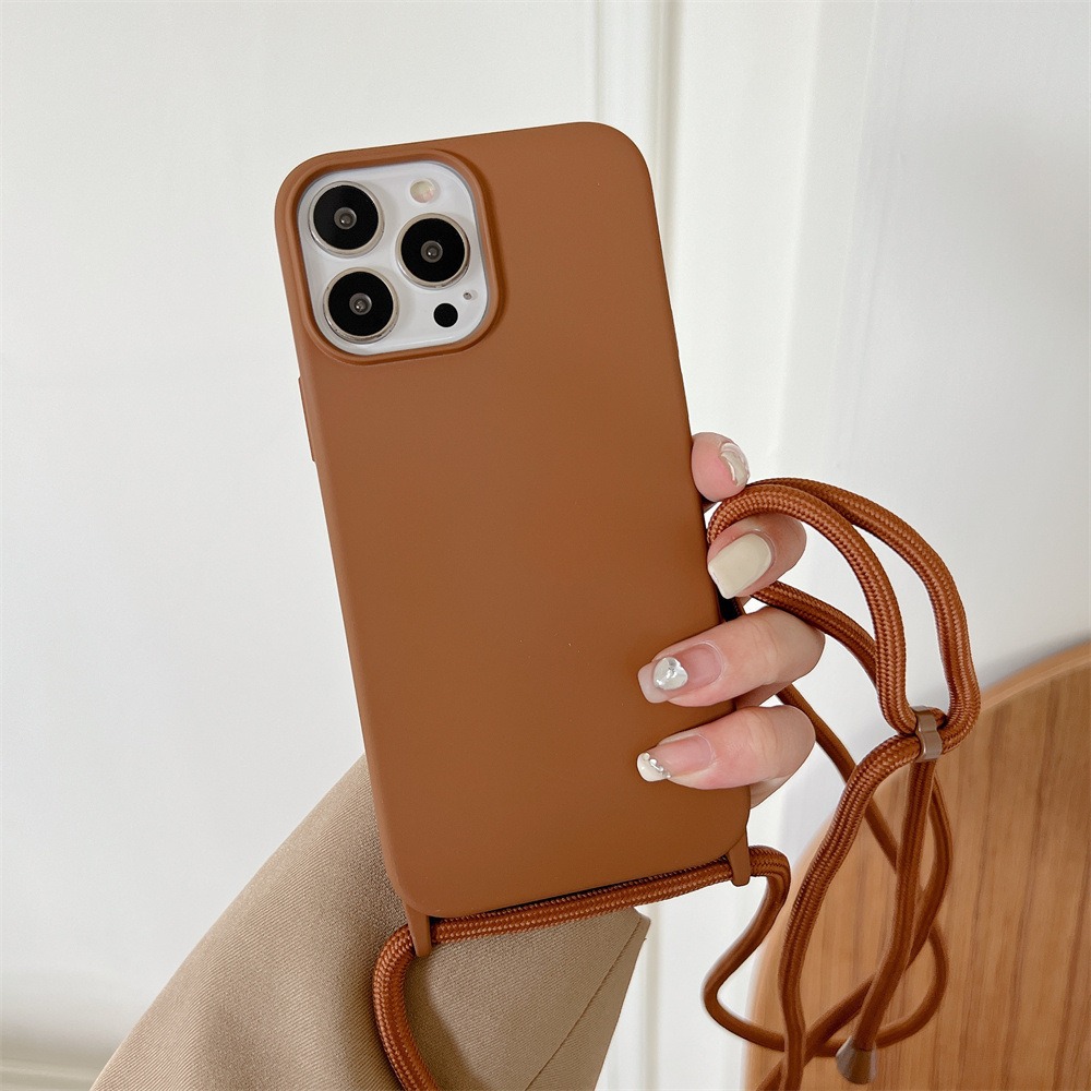 Adatto per 15/16, custodia per iPhone 12, anti-caduta, design semplice, con cordino, custodia protettiva a tracolla, 17 Pro Ins_voghion.com