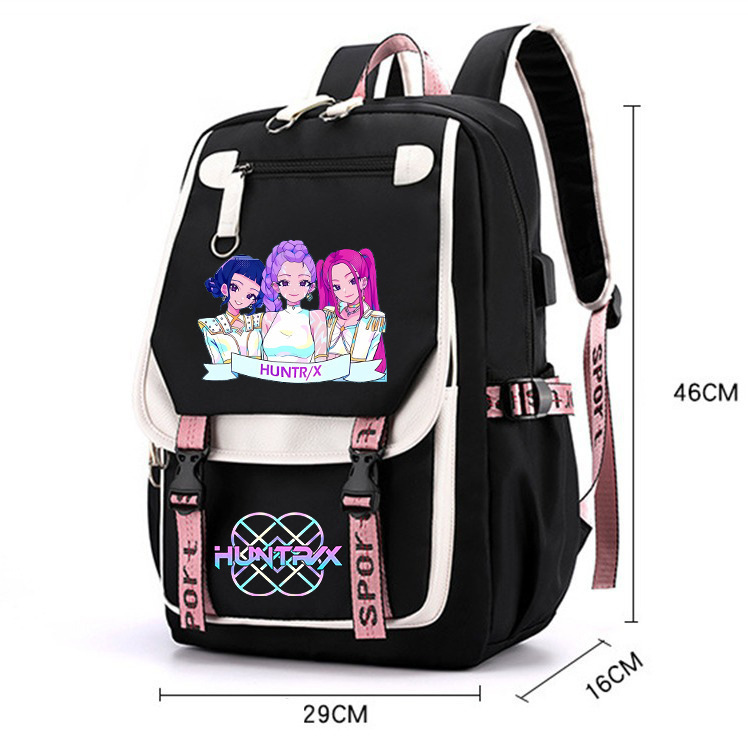 Cross-Border Popular Korean Drama Backpack Hunter Backpack for Teenagers and Students